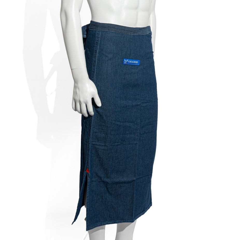 Gauloises cigarettes Serveur Tablier de bistrot en jean Taille M bleu – Vue 2