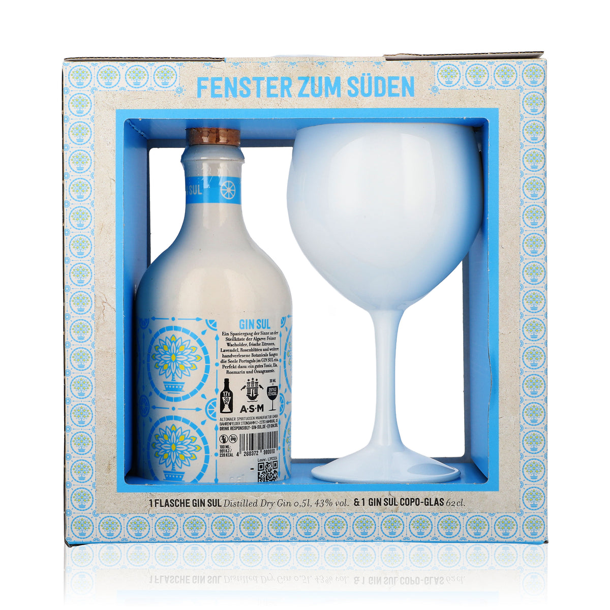 Coffret cadeau Gin Sul « Fenêtre sur le sud » 0,5 l 43 % vol. + 1 verre Copa 0,6 l – Vue 5