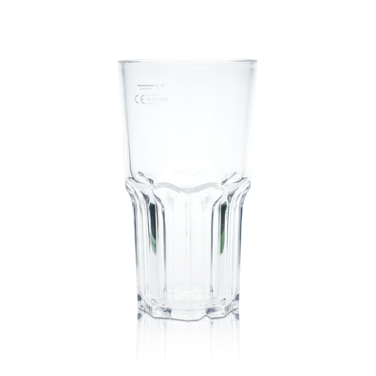 glass4ever Gobelet en verre 0,47l plastique réutilisable Verres incassables Universel – Vue 2