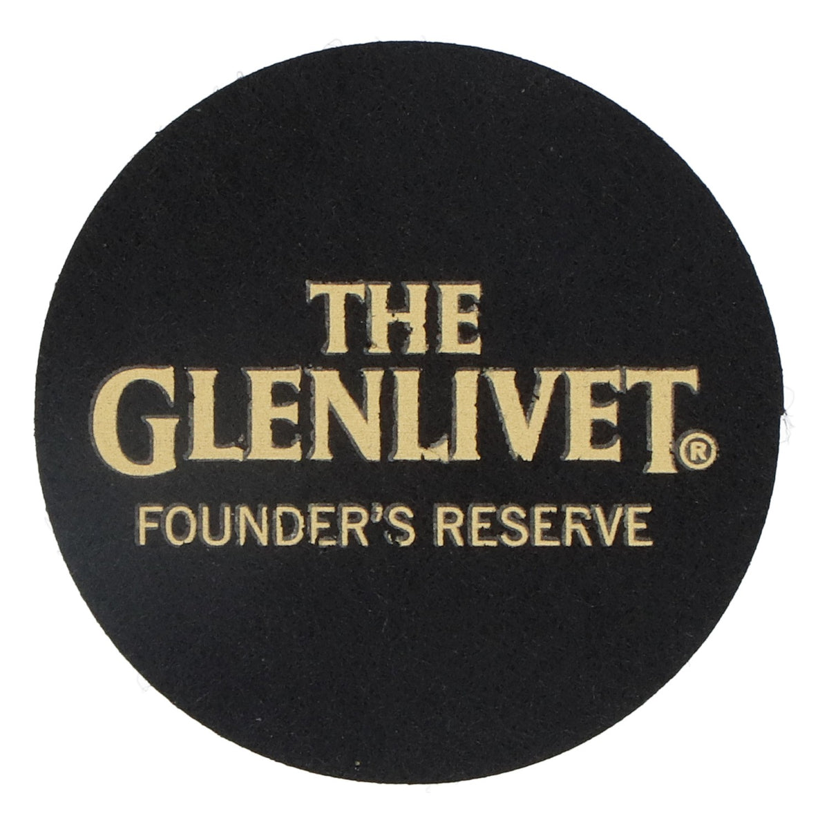Sous-verres en feutre Glenlivet Whisky Sous-verres en verre Noir 6,2 cm de diamètre « Glenlivet Founders Reserve » – Vue 2