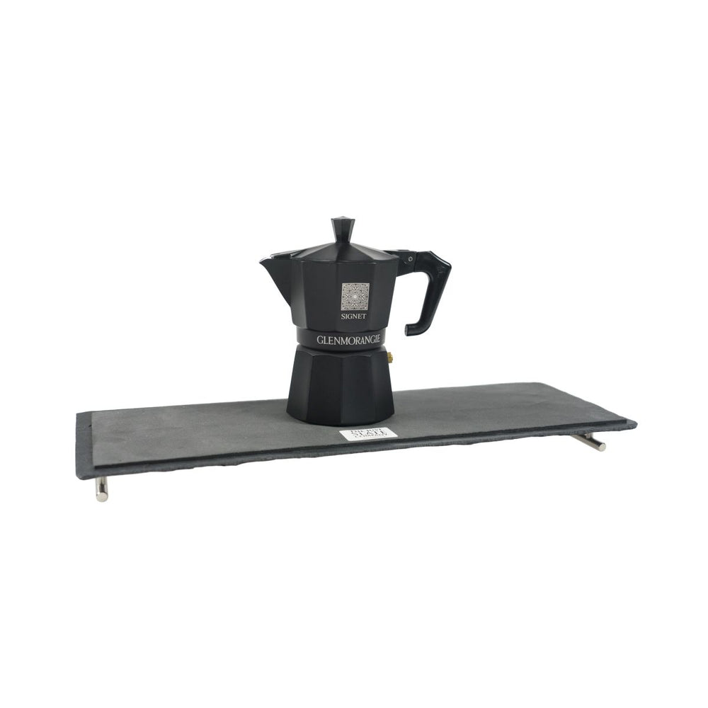 Cafetière Glenmorangie Espresso avec plateau en ardoise Tray & Pot Signet Serve