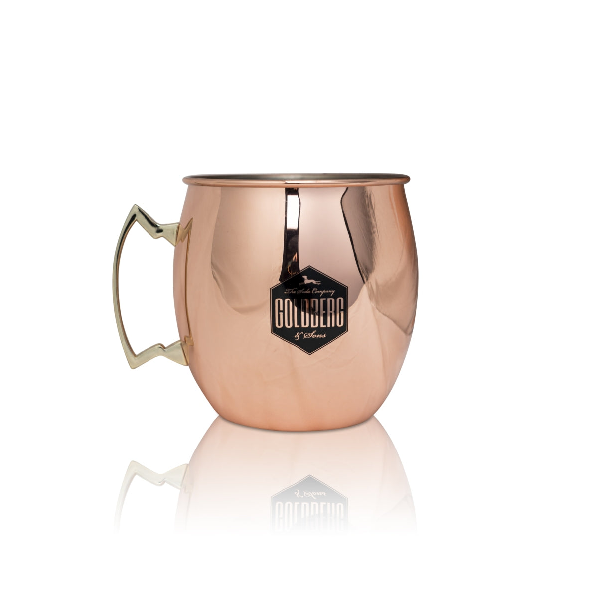 Tasse Goldberg 5 l Tasse en cuivre XL Tasse en acier inoxydable Copper Mug Verres à gin Moscow Mule – Vue 2