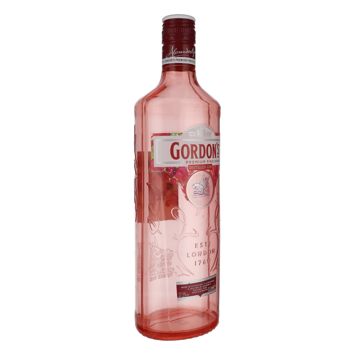 Gordon's Pink Gin BOUTEILLE VIDE en acrylique Bouteille décorative Bouteille d'exposition Vitrine 3 l – Vue 2