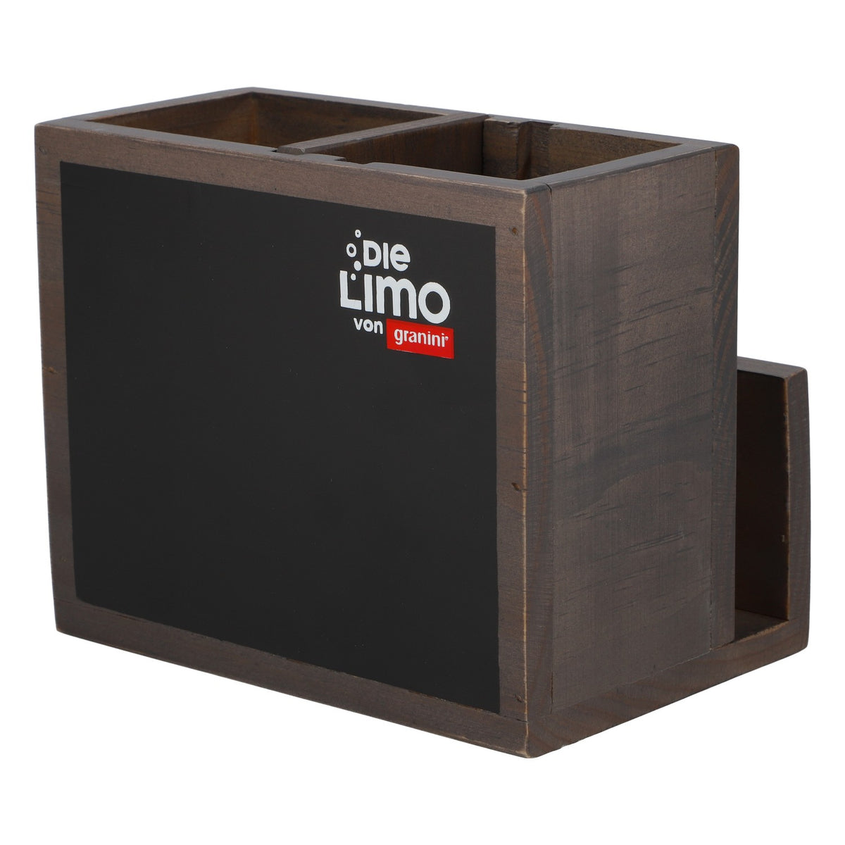 Présentoir de table Granini pour boissons non alcoolisées Porte-cartes Porte-couverts Aspect bois – Vue 3