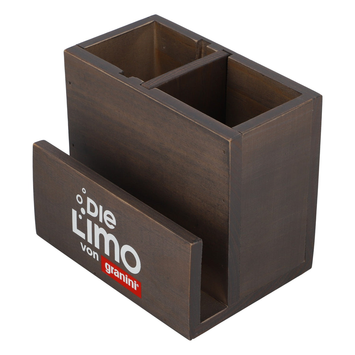 Présentoir de table Granini pour boissons non alcoolisées Porte-cartes Porte-couverts Aspect bois – Vue 5