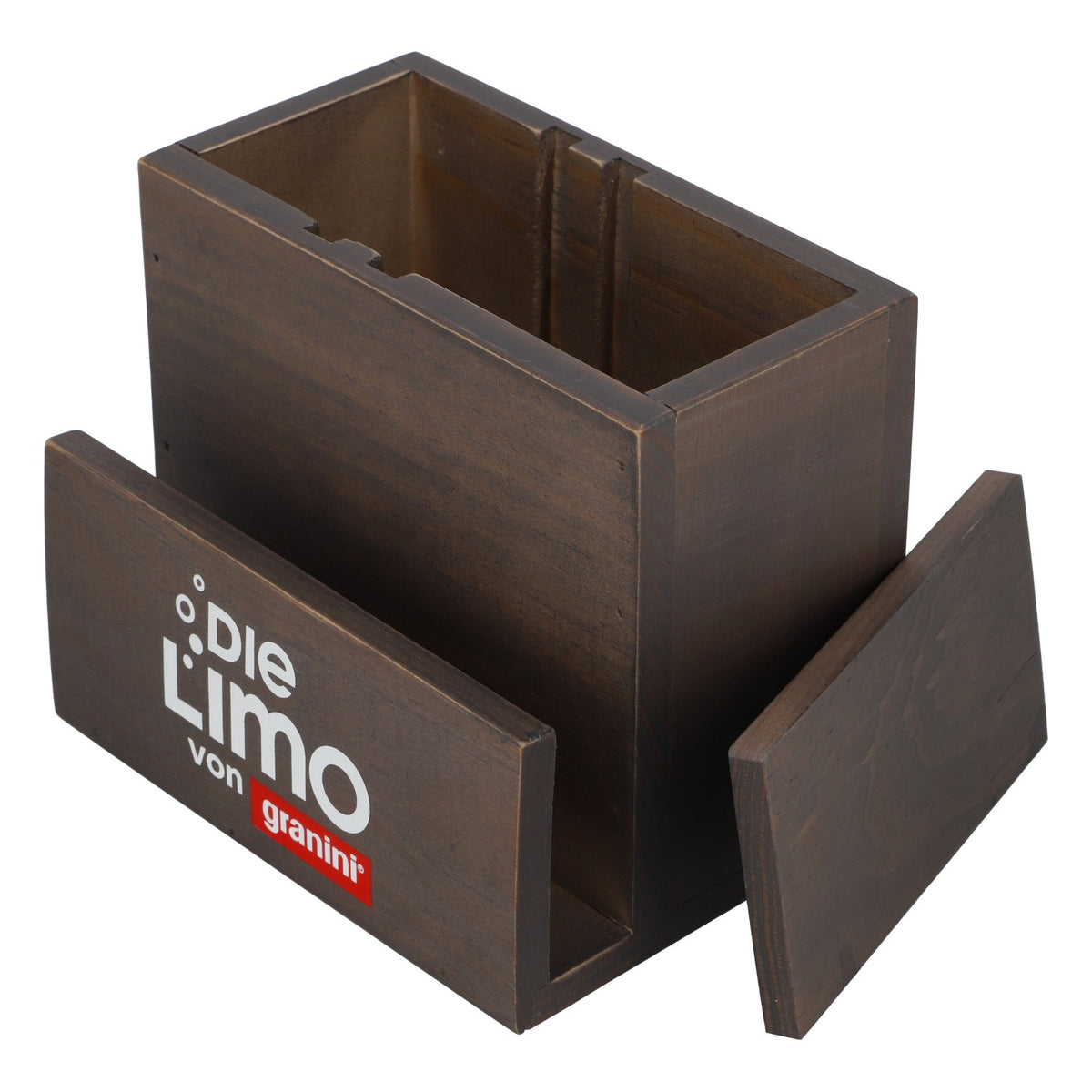 Présentoir de table Granini pour boissons non alcoolisées Porte-cartes Porte-couverts Aspect bois – Vue 6