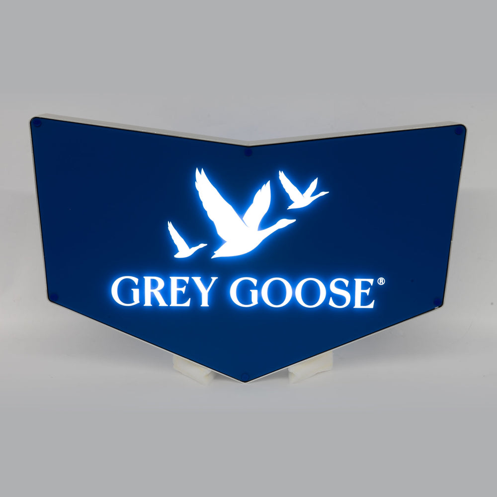 Grey Goose Enseigne lumineuse Panneau LED lumineux Décoration murale Bar