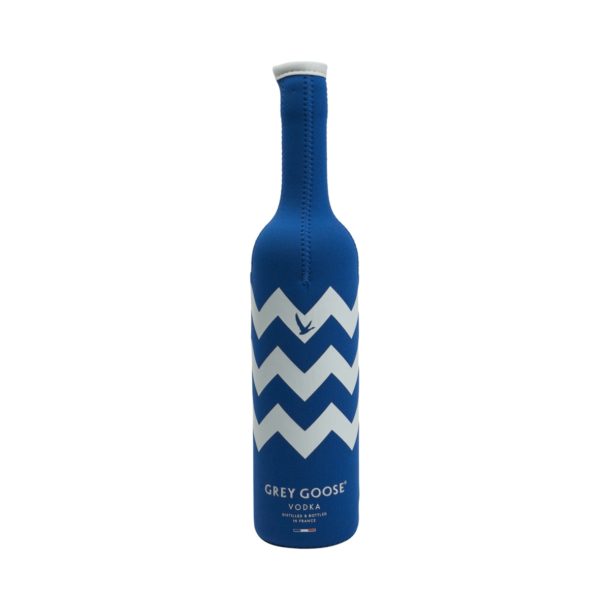 Grey Goose Vodka Manchon réfrigérant bleu 0,7 l Blanc Oiseau Fermeture éclair Refroidisseur de bouteille Ice – Vue 2