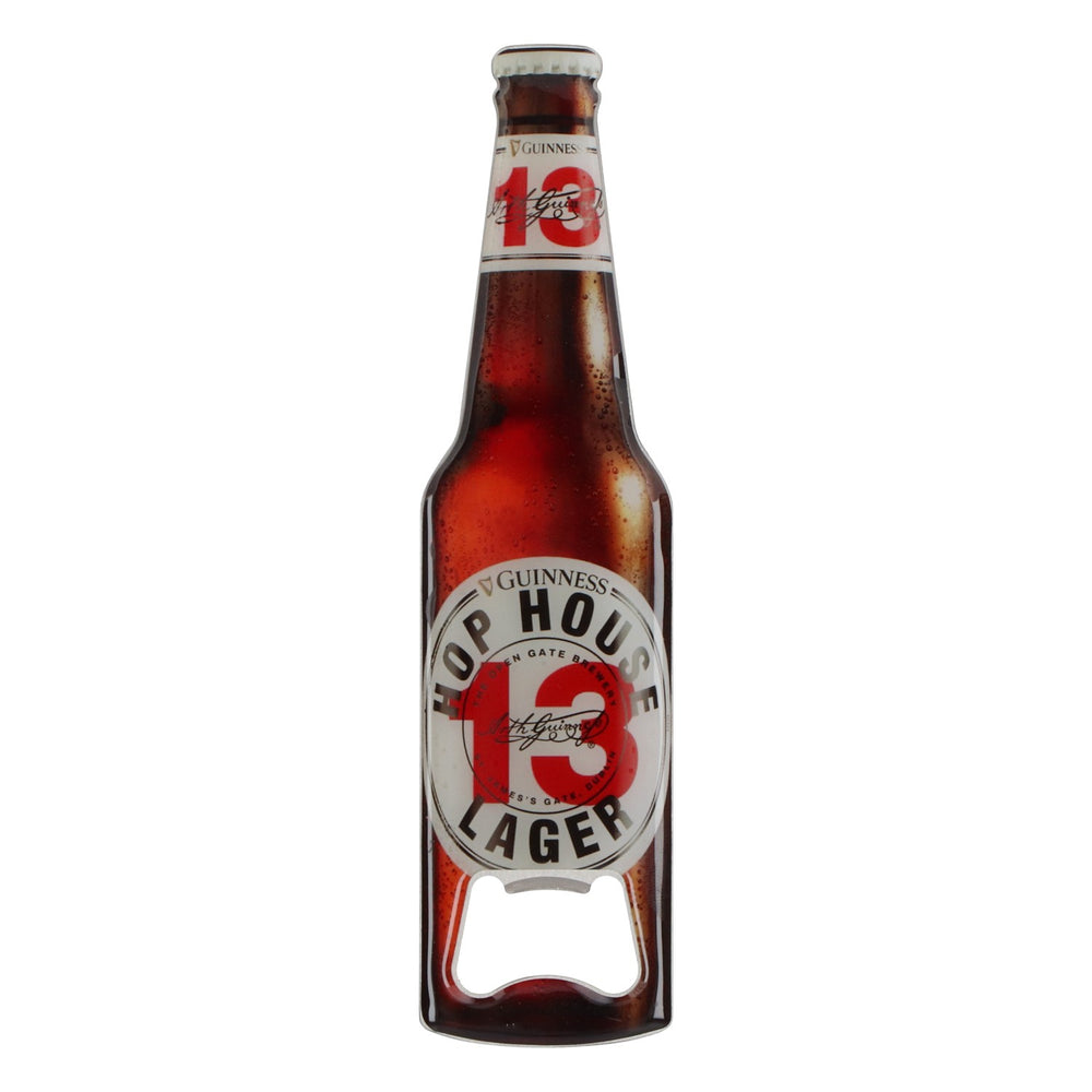 Décapsuleur Guinness Hop House Lager 13 en forme de bouteille avec aimant