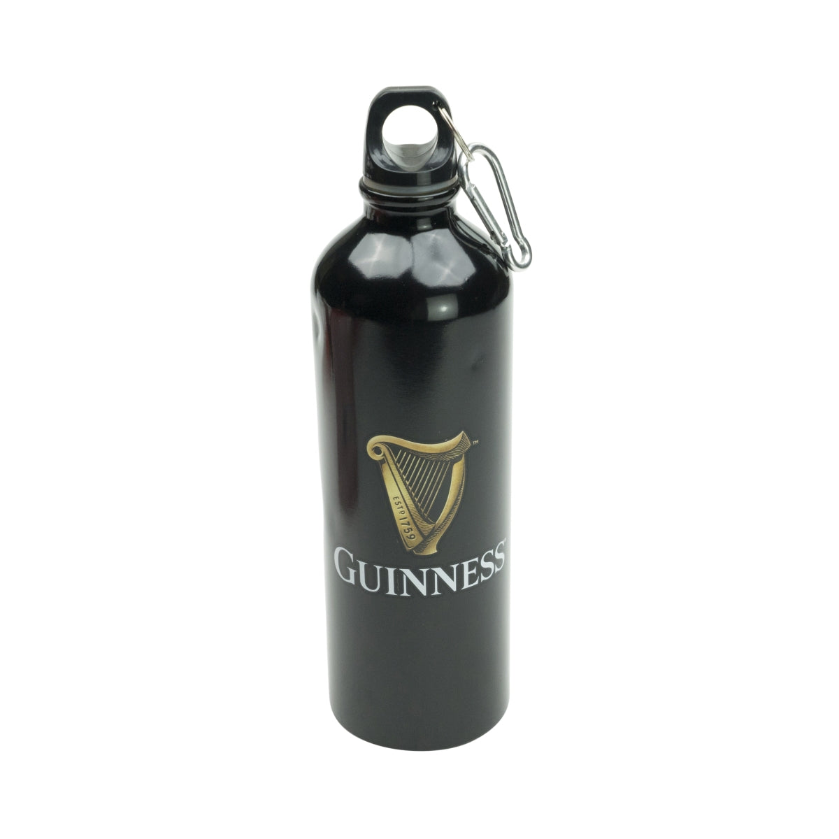 Bouteille à bière Guinness exclusive en aluminium noir isotherme pour pique-nique et camping