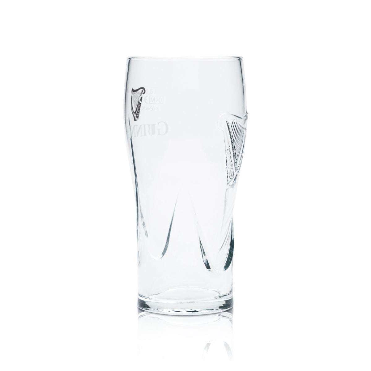 Lot de 6 verres à Guinness de 0,5 l, verres à pinte « Gravity » avec relief représentant une harpe, Stout irlandaise – Vue 4