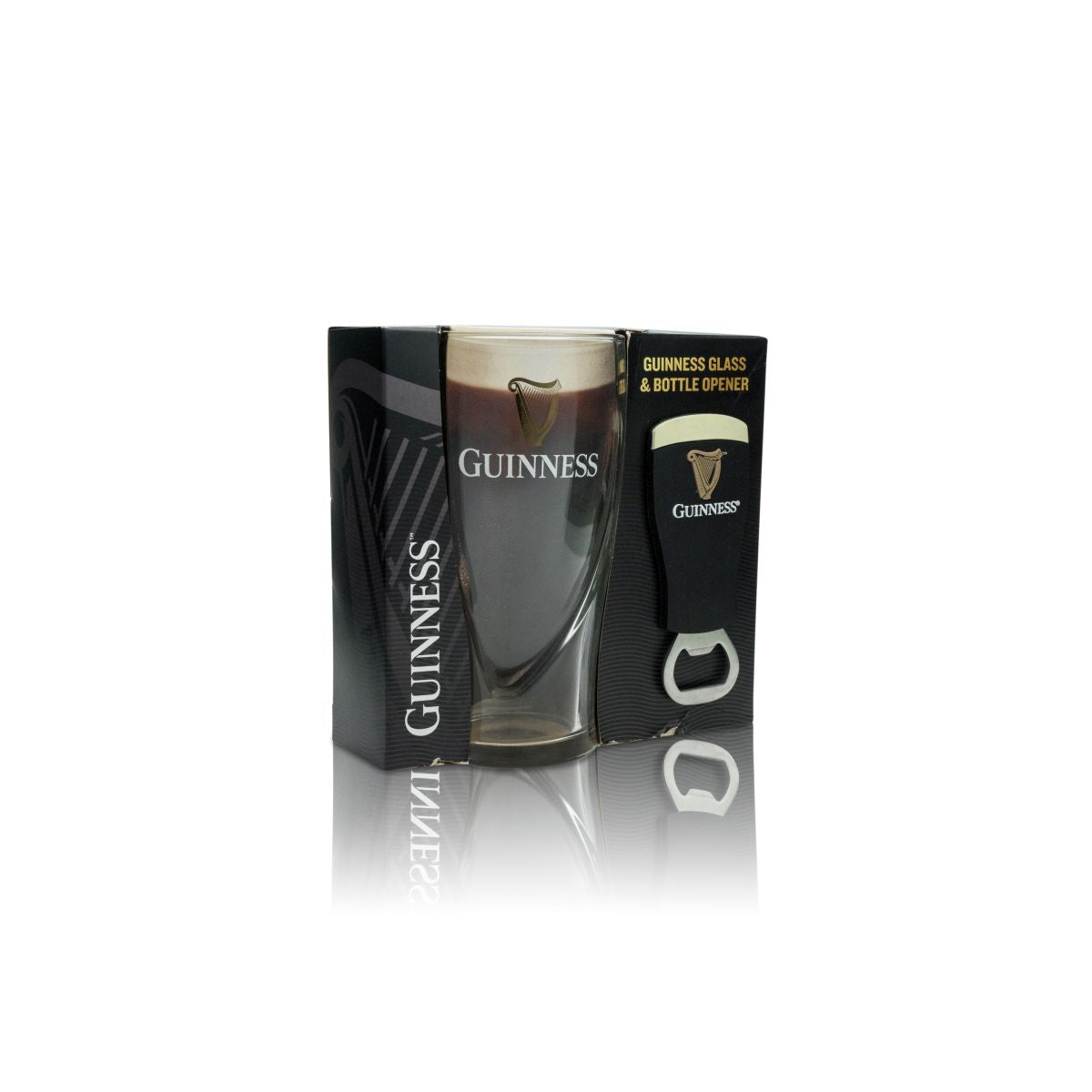 Verre à bière Guinness Pint 0,53 l, lot avec décapsuleur, coffret cadeau Brewery – Vue 3