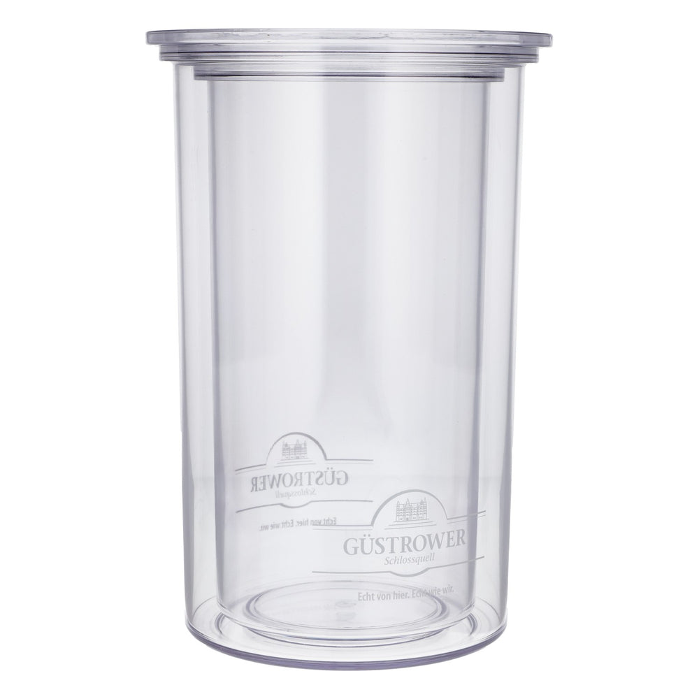 Güstrower Schlossquell  Refroidisseur de bouteilles à double paroi en acrylique  0,7 l / 1,0 l