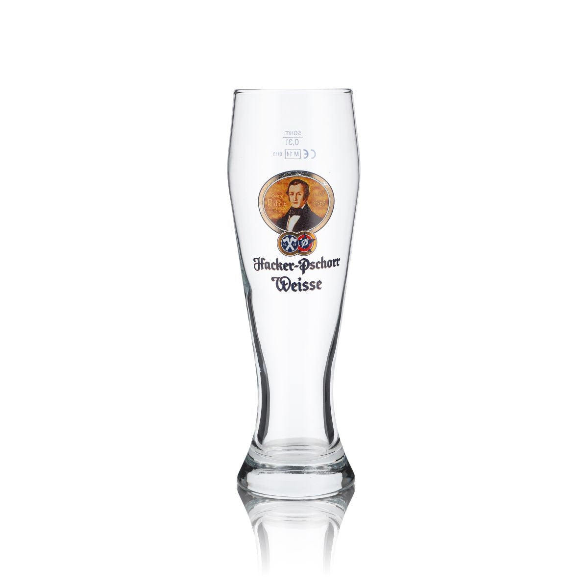 Verre Hacker Pschorr 0,3l verre à bière blanche verre de collection édition spéciale Georg Pschorr