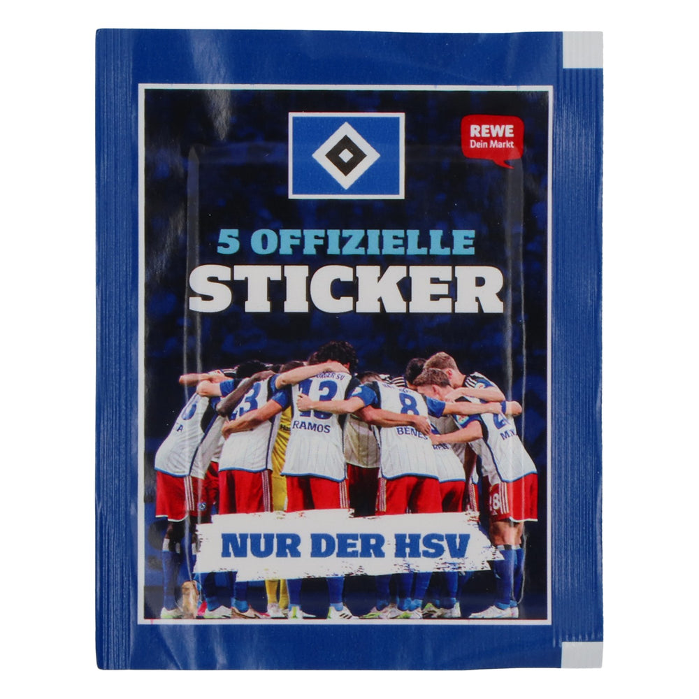 Hamburger SV Sticker Star 5 paquets d'autocollants REWE « Nur der HSV » 2024