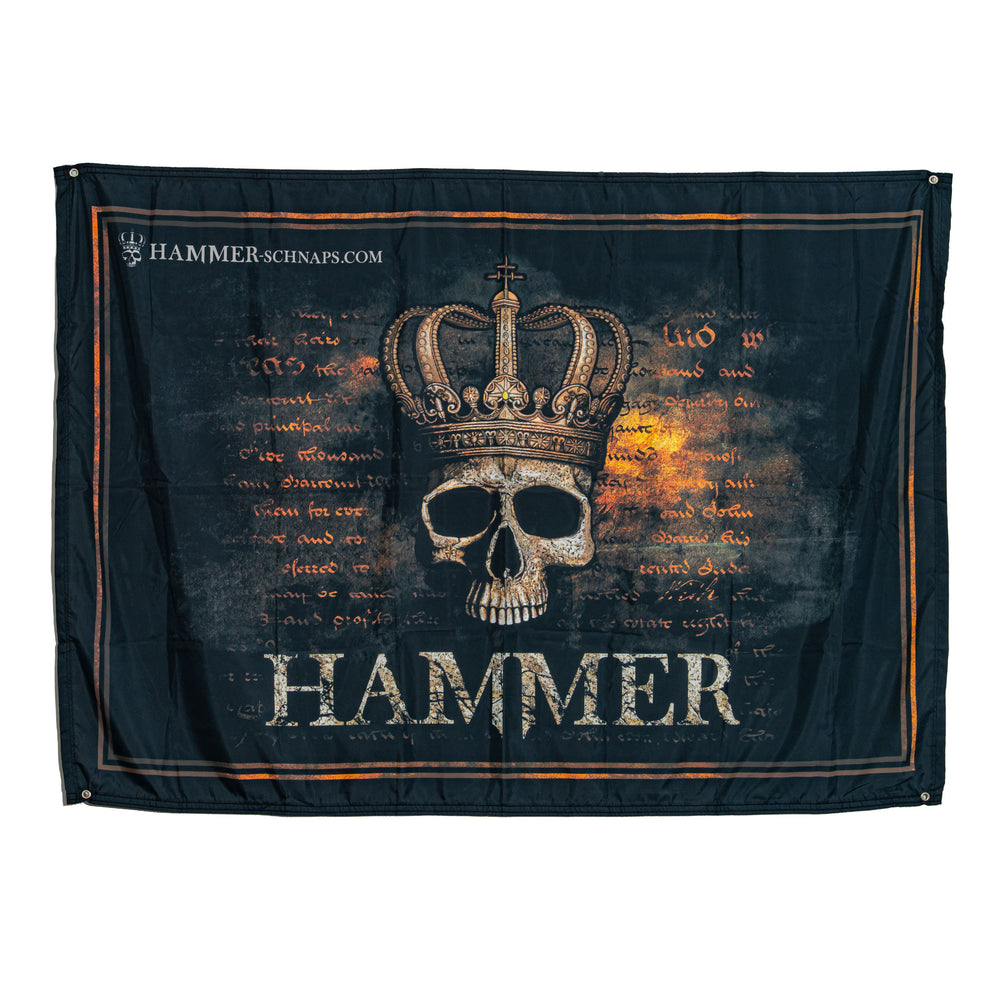 Bannière « Hammer Schnaps Glas » 150 x 100 cm, drapeau en polyester