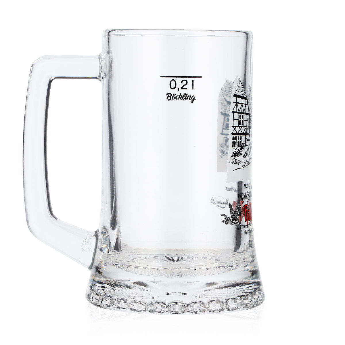 Verre à bière Hasseröder, chope de 0,2 l, motif n° 3 : Wernigerode, la maison penchée, Böckling – Vue 3