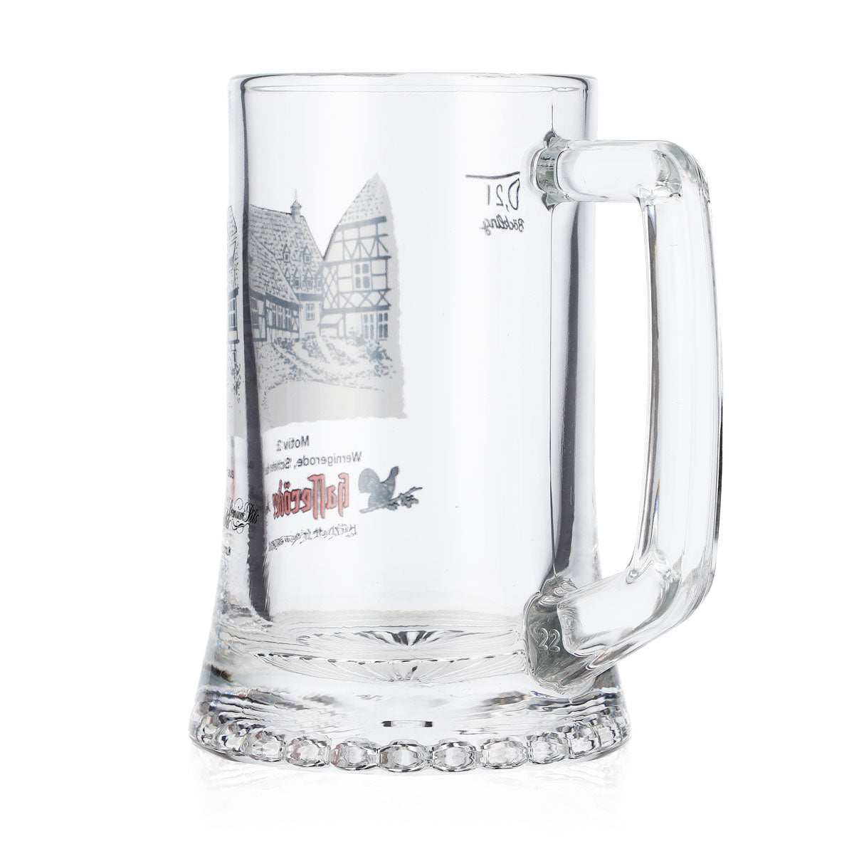 Verre à bière Hasseröder, chope de 0,2 l, motif n° 3 : Wernigerode, la maison penchée, Böckling – Vue 4