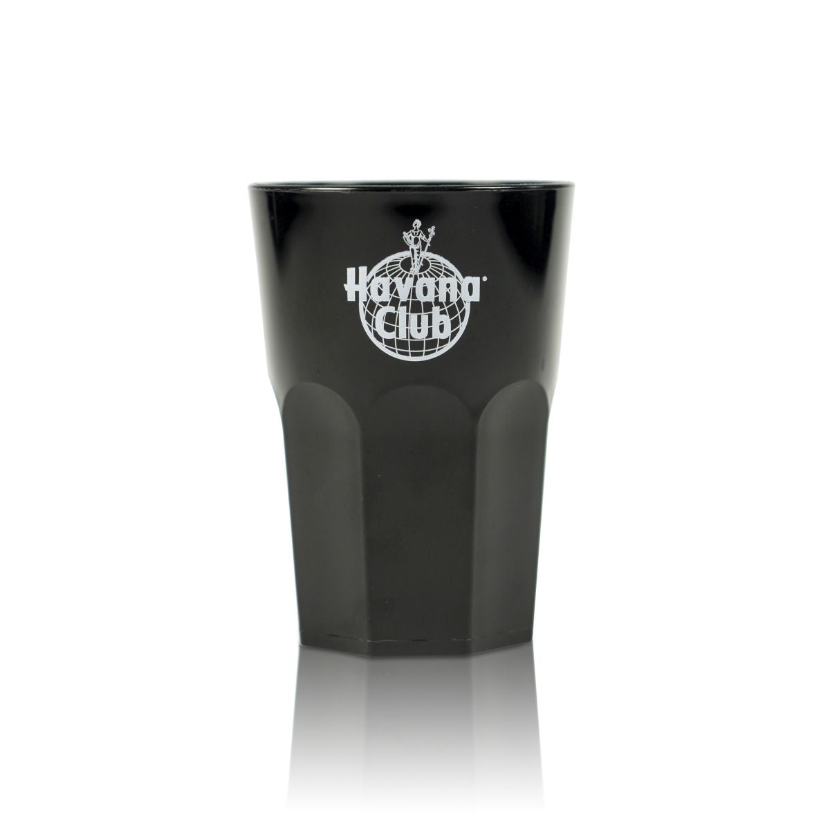 Havana Club Gobelet réutilisable en plastique Verre 0,4 l Verres à long drink noir mat
