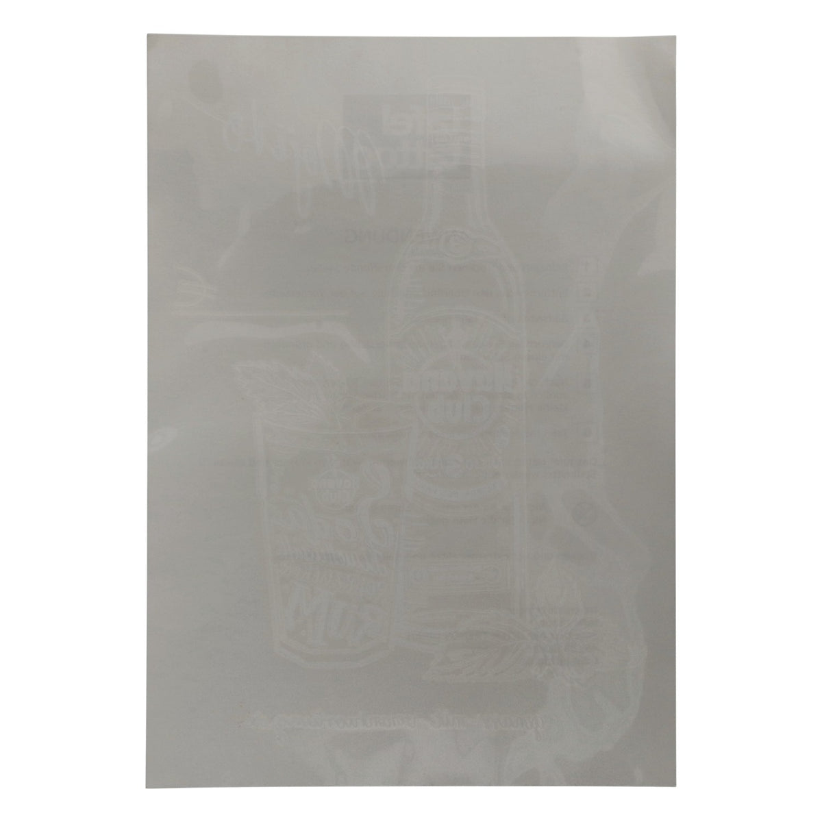 Havana Club Rum Tattoo de table Film pour fenêtre 30 x 21 cm Bouteille + verre