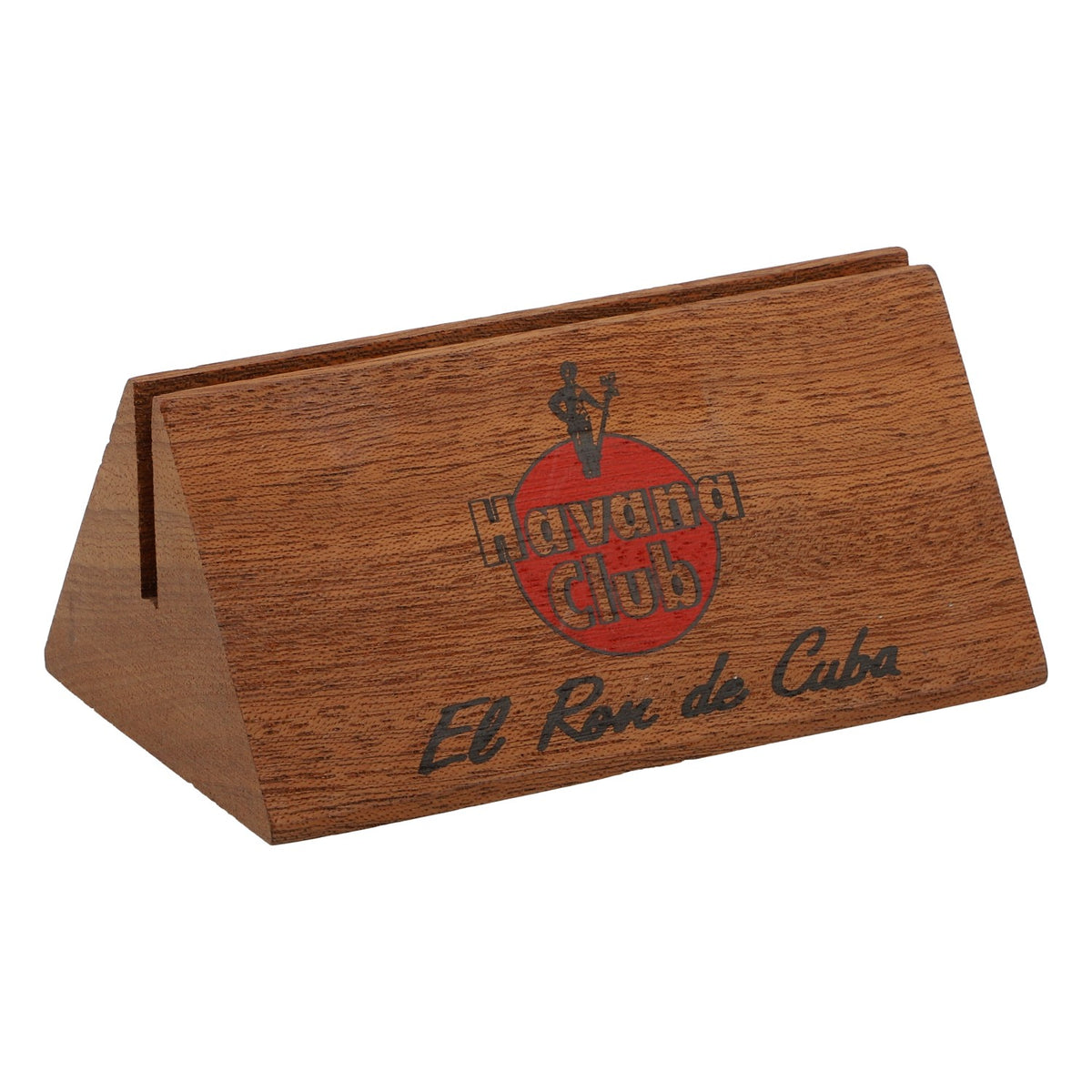 Présentoir de table Havana Club Rum, porte-cartes, décoration de bar en bois, original