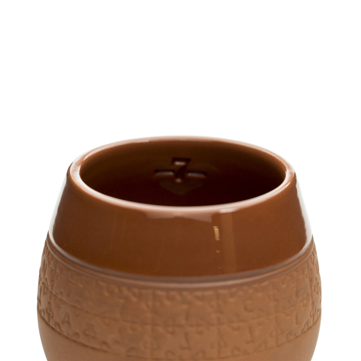 Havana Club Rum Gobelet en terre cuite marron Relief Tumbler Verres à cocktail Verres en céramique – Vue 3