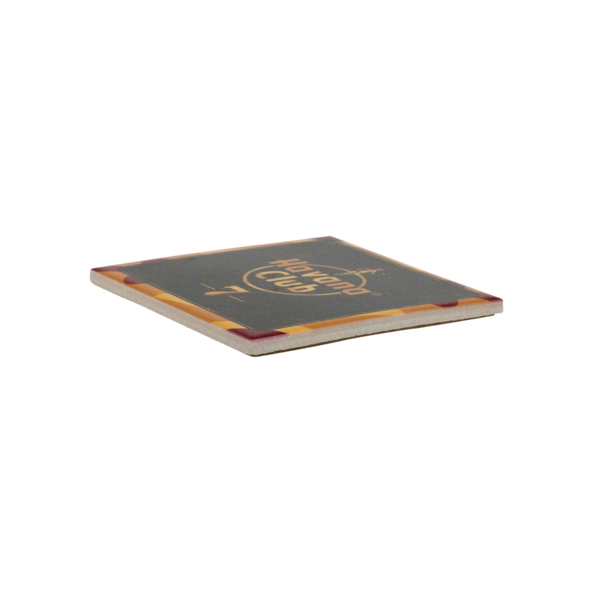 Havana Club Rum Sous-verres 10x10 Carreau Porcelaine Orange Verre Sous-verres Bar – Vue 2