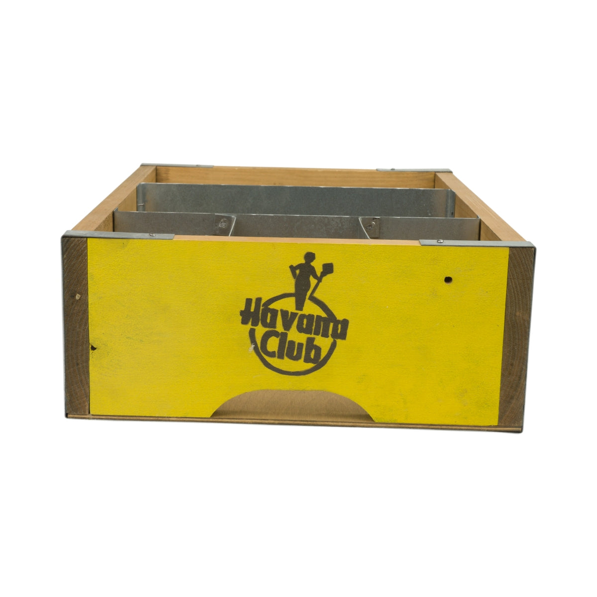 Havana Rum Barcaddy XL Boîte à rhum en bois Organizer Bar Box Caisse Refroidisseur Présentoir jaune – Vue 2