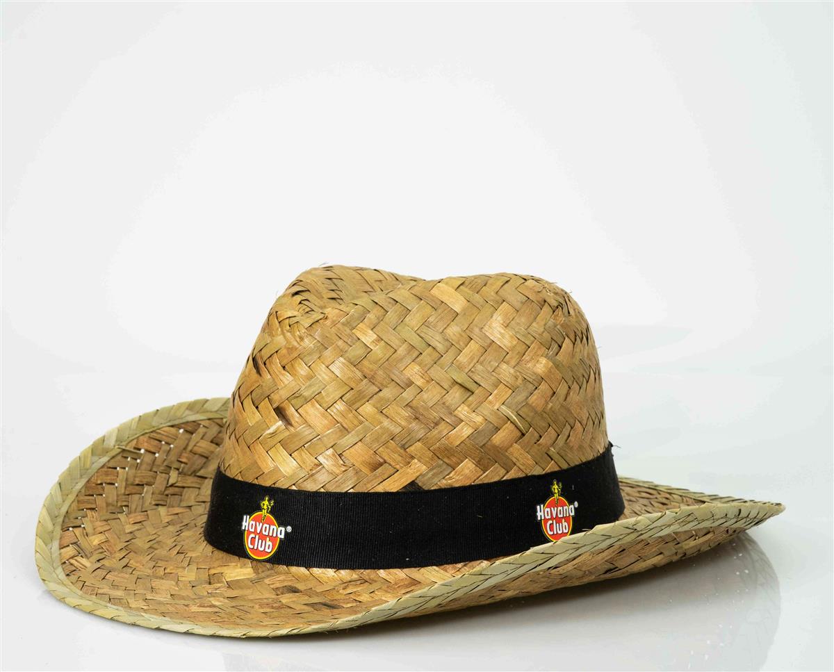 Chapeau de paille Havana Rum Casquette Straw Hat Protection solaire Festival d'été Fête – Vue 4
