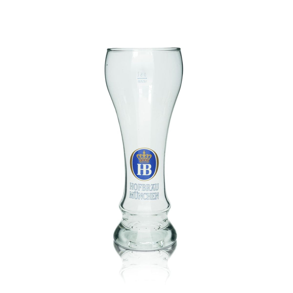 HB Munich Verre à bière blanche 0,5l Hefeweizen Verres Rare Brasserie Munich Collectionneur