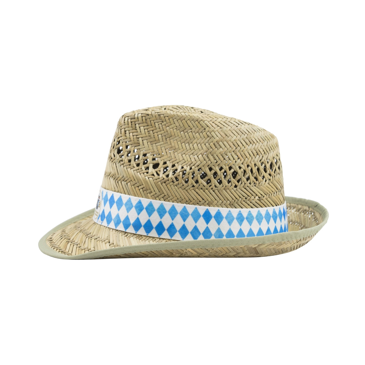 HB Traunstein Chapeau de paille Straw Hat Casquette Taille unique Fête populaire Bavière Soleil – Vue 3