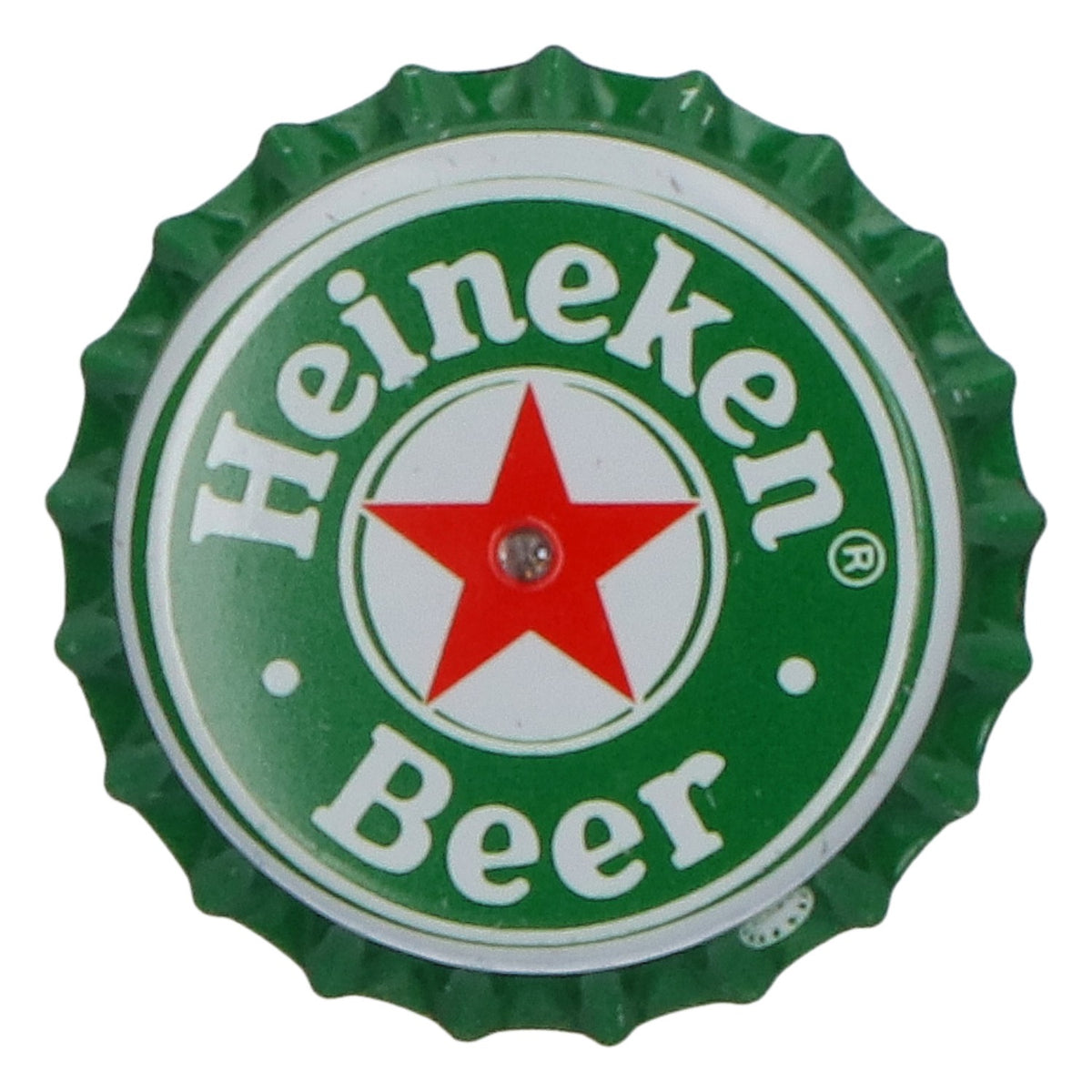 Pin's Heineken à LED en forme de capsule de bière verte - Produit dérivé pour les fans de bière