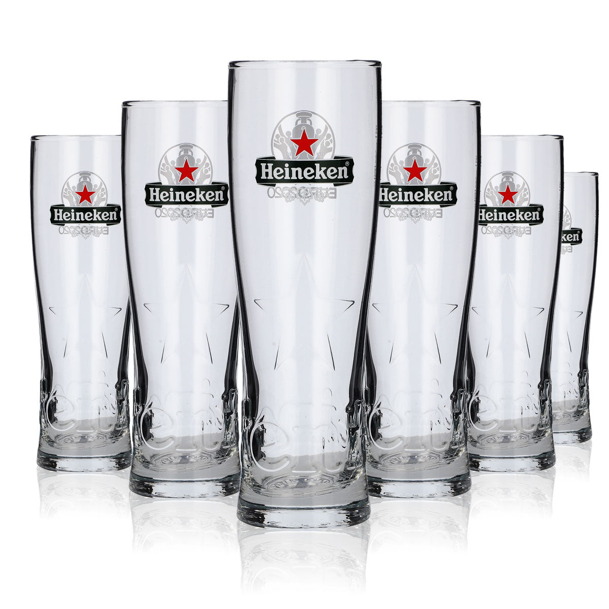 Ensemble Heineken Beer Bar Bundle Set I comprenant 6 verres à bière de 0,25 l, 100 sous-verres et un décapsuleur – Vue 3