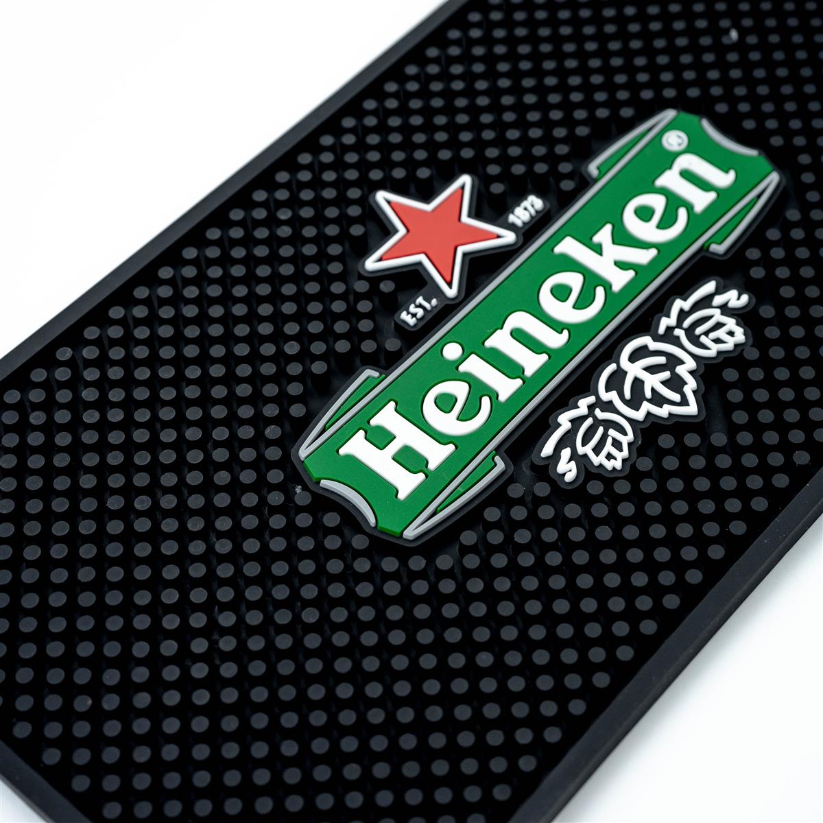 Sous-verre Heineken Tapis égouttoir Accessoires de bar noir grand format 60 x 17 – Vue 3