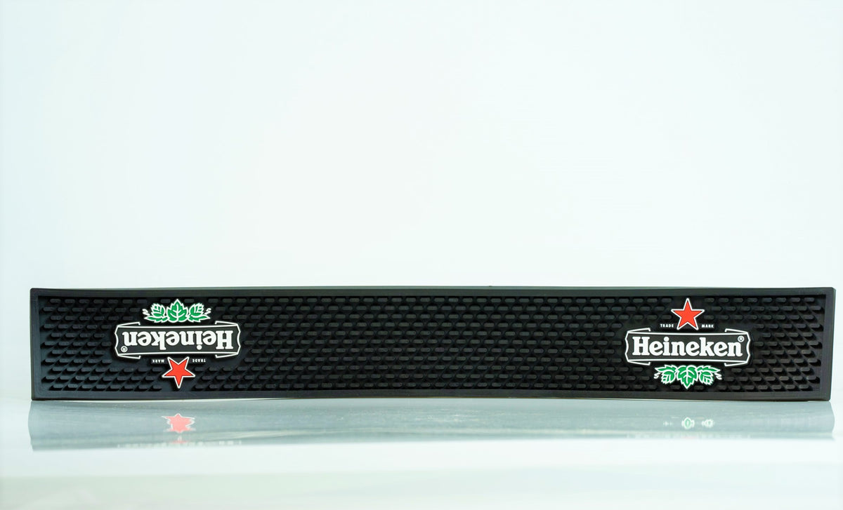 Heineken Tapis de bar Tapis égouttoir Accessoires de bar noir