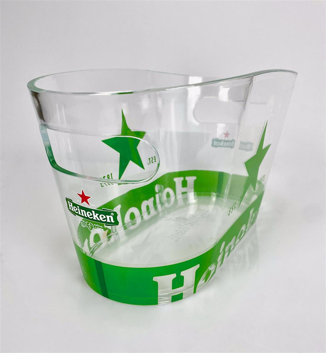 Heineken Bière Bac à glaçons Refroidisseur de bouteilles Acrylique petit vert transparent – Vue 5