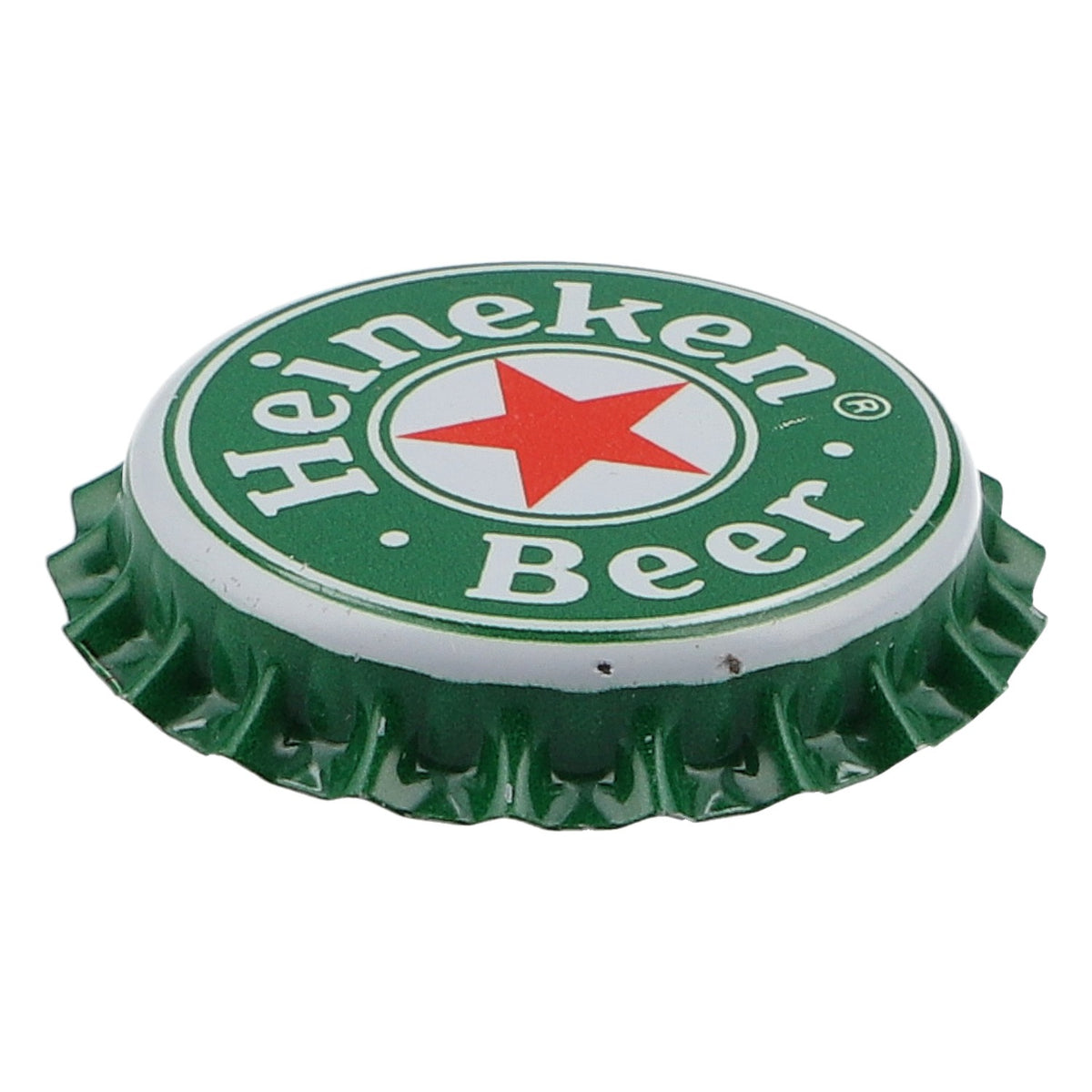 Aimant pour réfrigérateur Heineken en forme de capsule de bière, vert, en métal – Vue 3