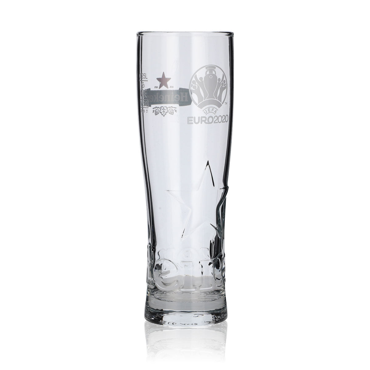 Verre à bière Heineken 0,25 l EURO 2020 Star Relief Glass Gläser Édition spéciale – Vue 4