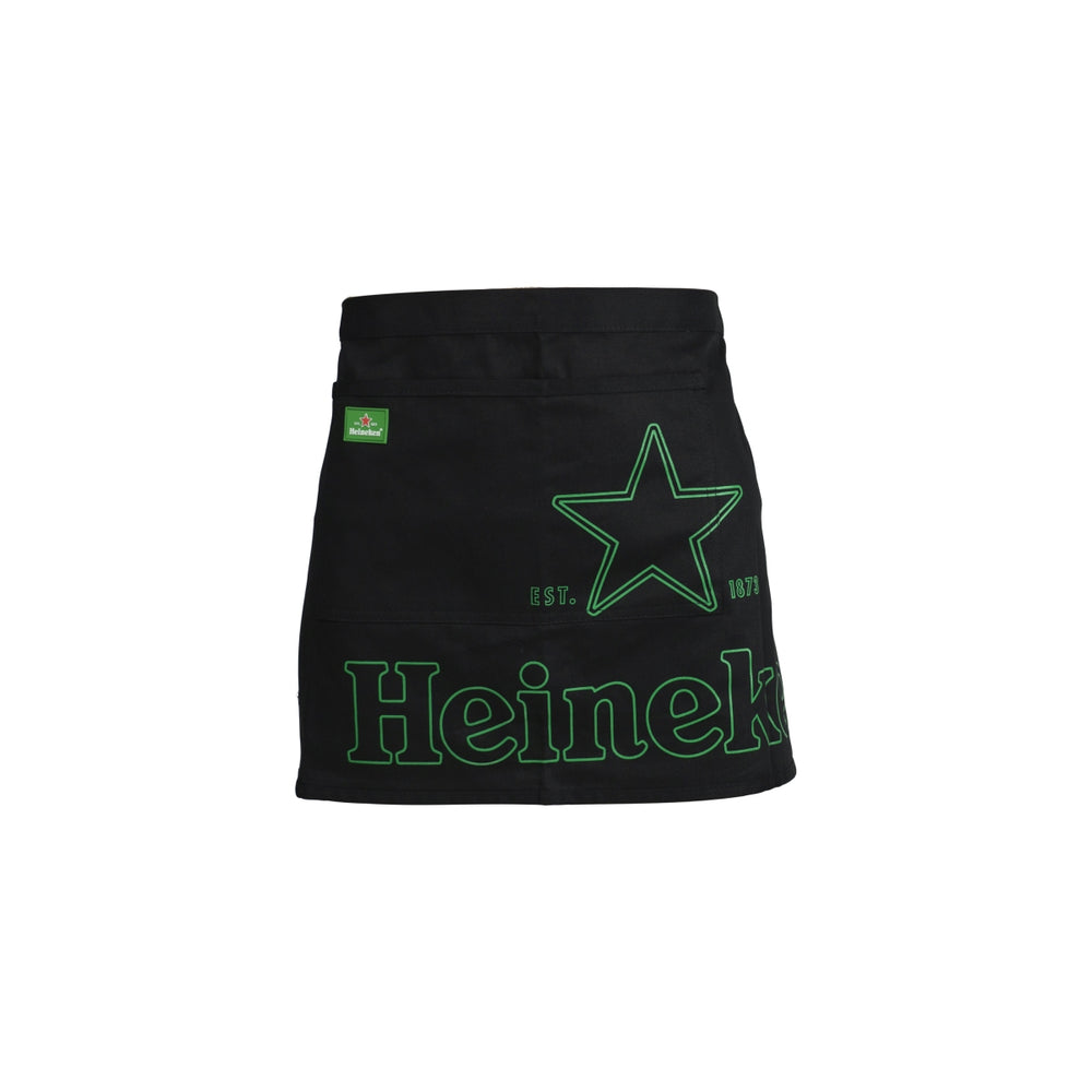Tablier de serveur Heineken, ceinture ventrale, poche courte, service gastronomique, bar, café