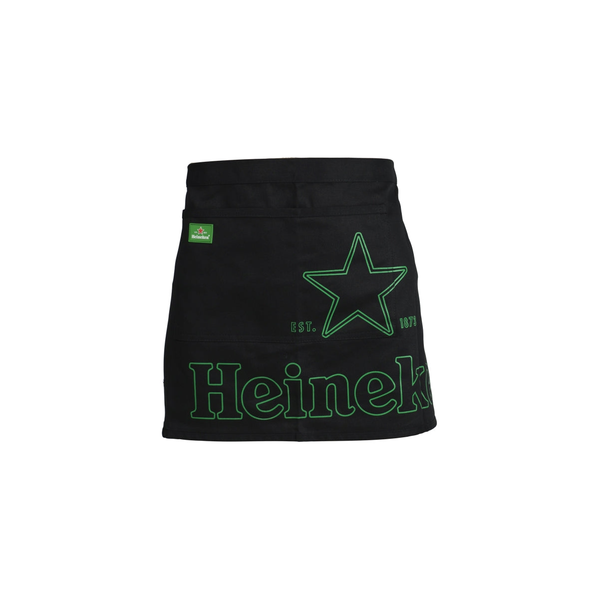 Tablier de serveur Heineken, ceinture ventrale, poche courte, service gastronomique, bar, café