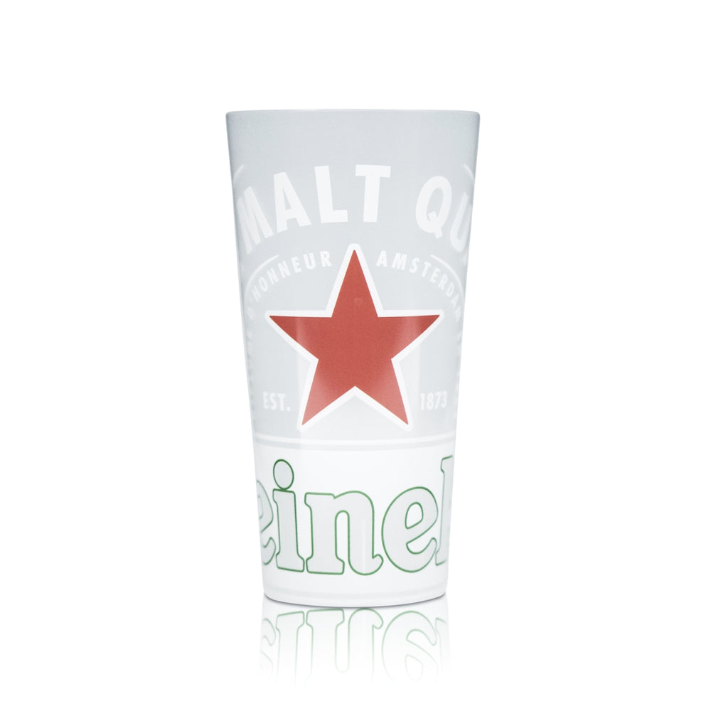 Heineken Gobelet à bière en plastique 0,5 l réutilisable Gobelets en plastique dur Verres Bar