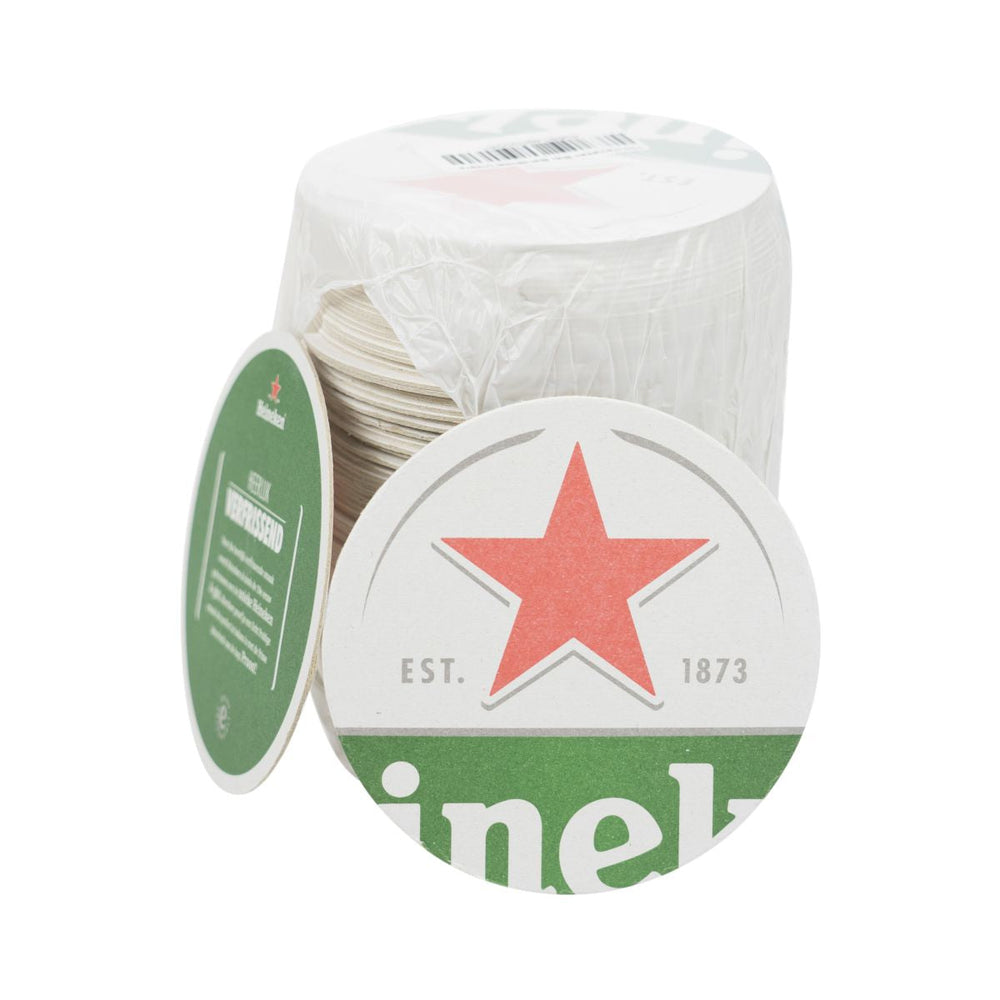 100x sous-verres Heineken sous-bocks anti-gouttes ronds accessoires pour la restauration