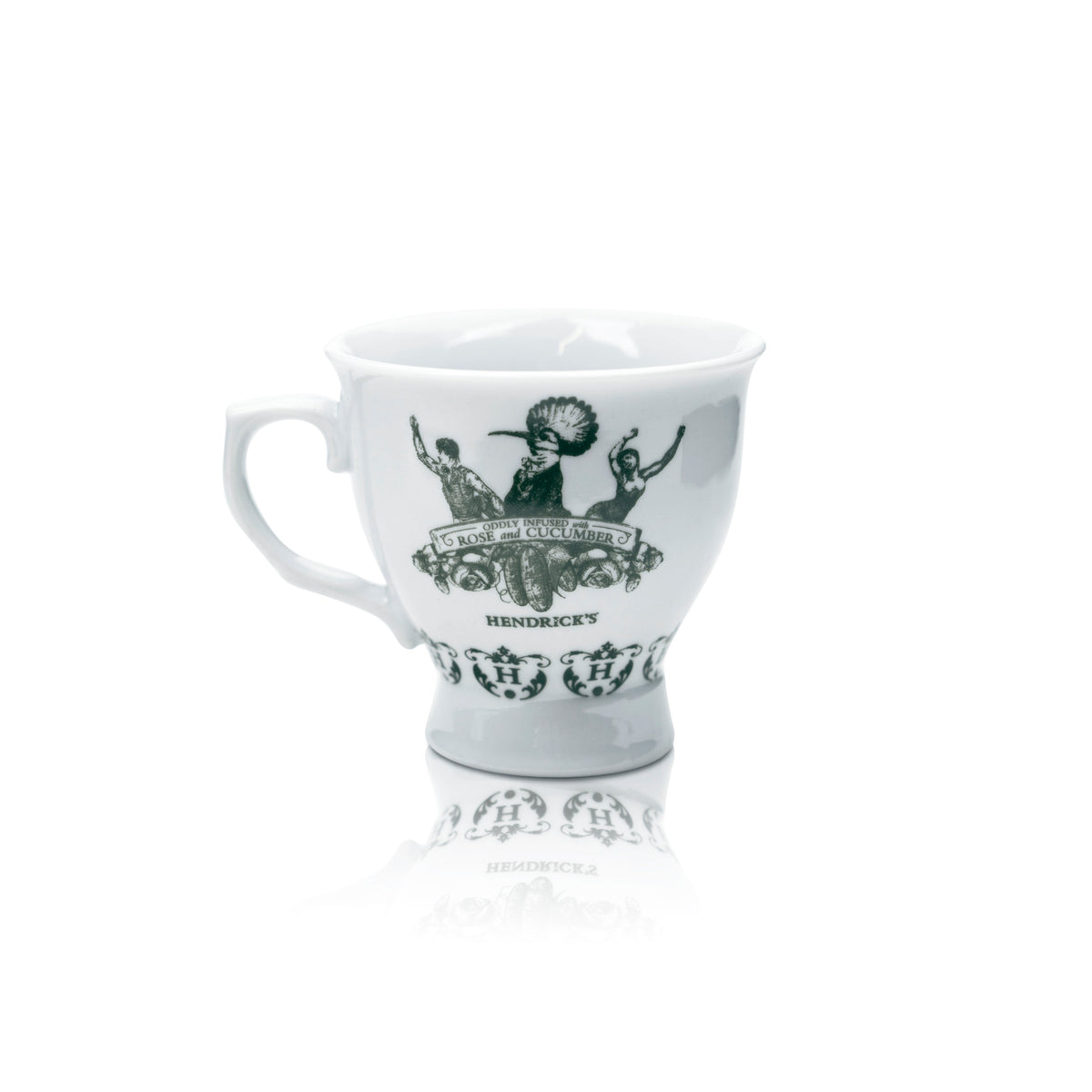6 tasses Hendricks 170 ml + soucoupes Café Thé Verres à anse Gin Tonic – Vue 2