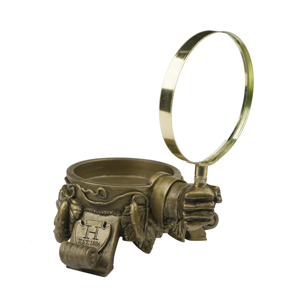 Hendricks Gin Glorifier Loupe Magnifier Gold Présentoir pour bouteilles Rare – Vue 2