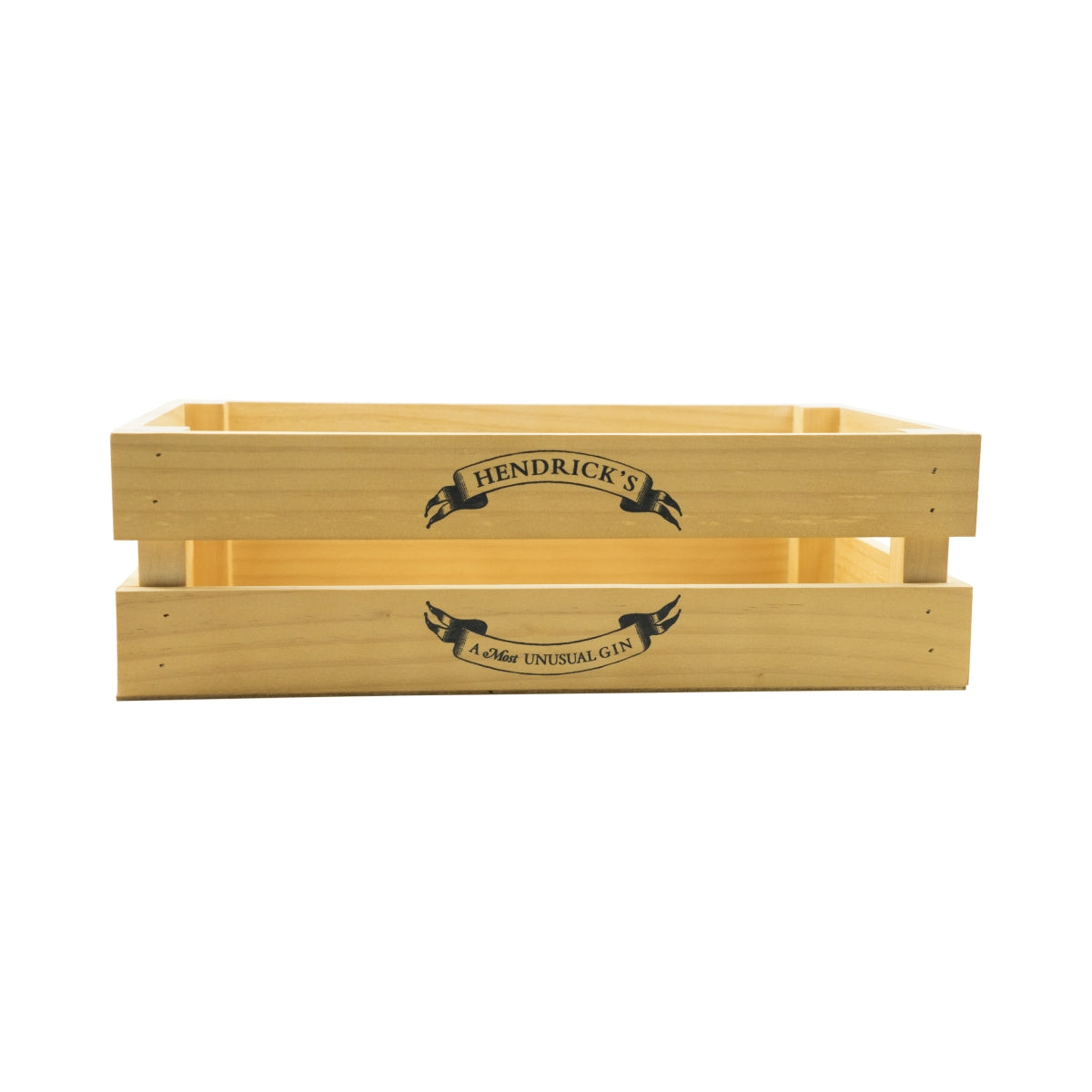 Hendricks Gin Caisse en bois Boîte en bois Porte-bouteilles Rangement Cadeau – Vue 2