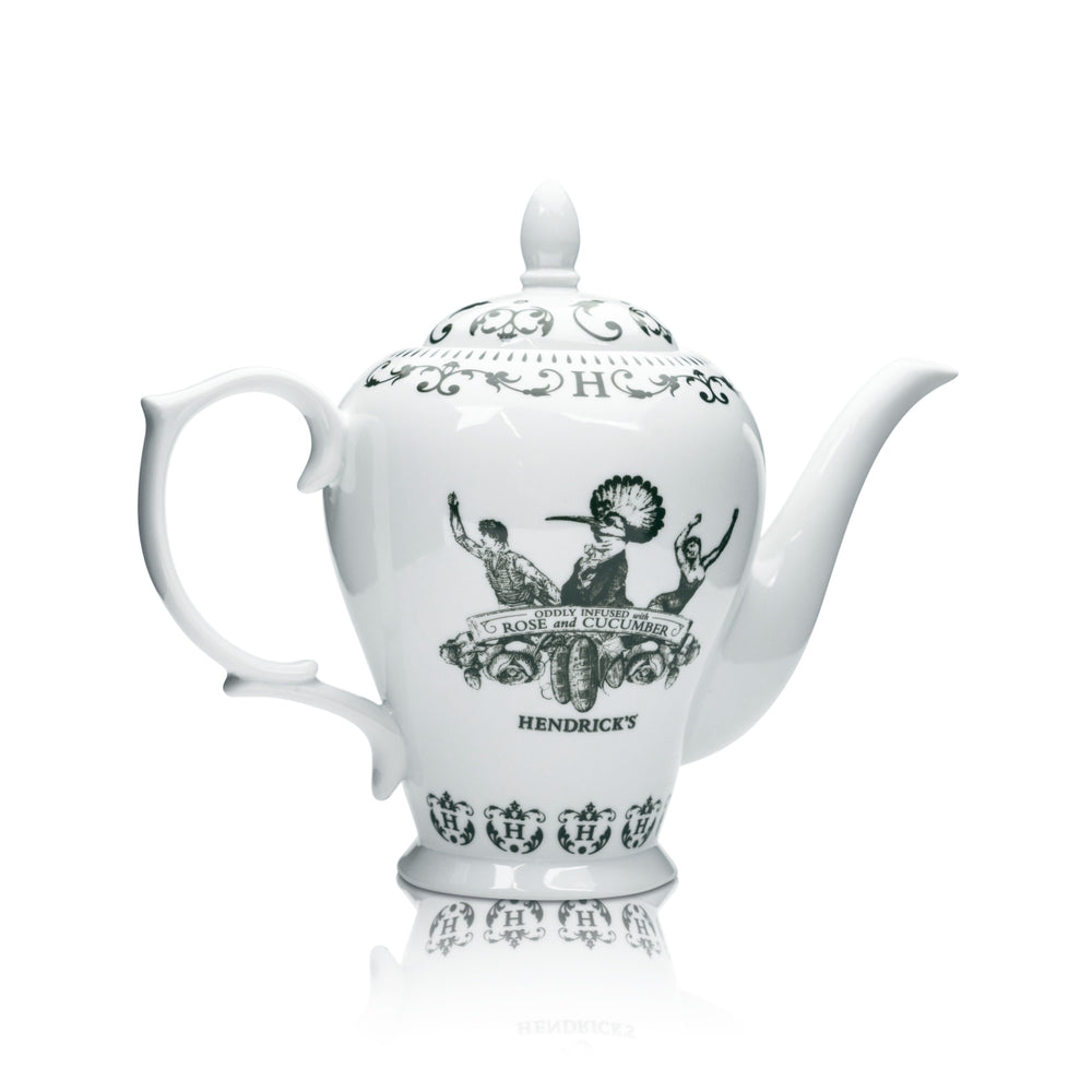 Hendricks Gin Pot 0,5 l Théière avec anse Verres Tasse Tasse à thé Anglais Grande-Bretagne