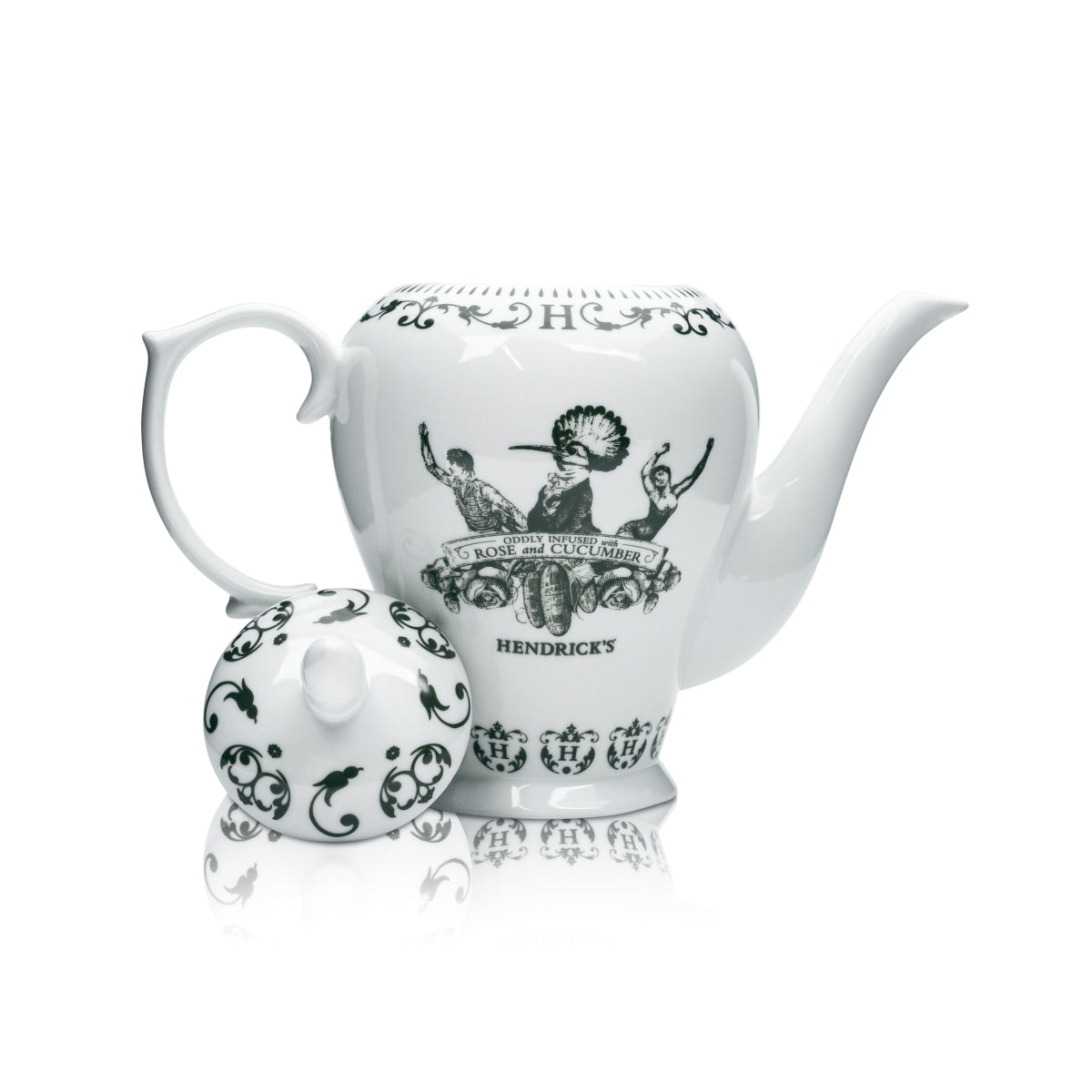 Hendricks Gin Pot 0,5 l Théière avec anse Verres Tasse Tasse à thé Anglais Grande-Bretagne – Vue 3