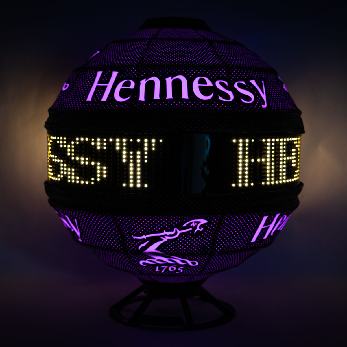 Enseigne lumineuse LED Globe Cognac Hennessy Enseigne lumineuse Lampe de bar – Vue 4