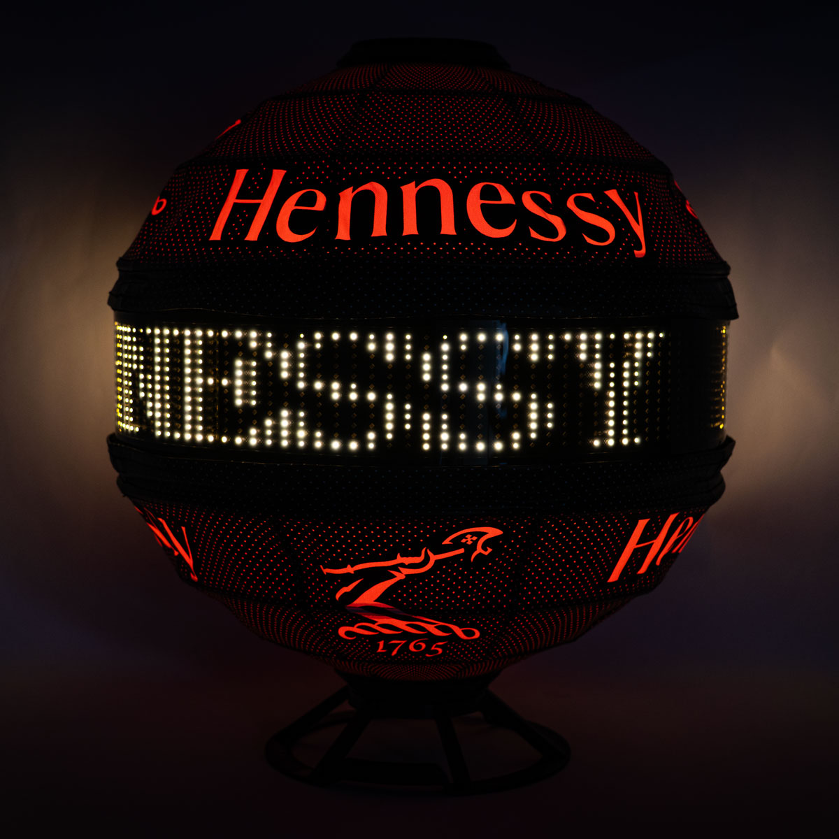 Enseigne lumineuse LED Globe Cognac Hennessy Enseigne lumineuse Lampe de bar – Vue 7