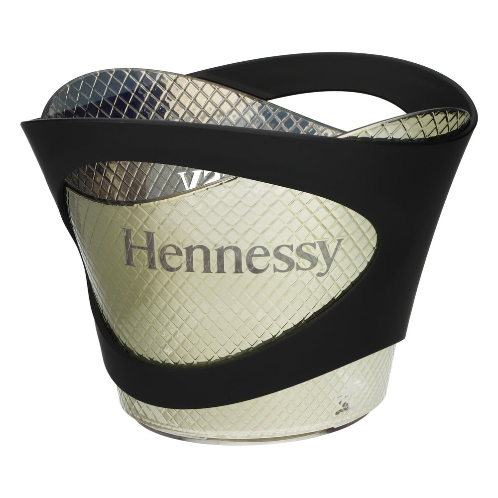 Hennessy Whiskey LED Refroidisseur Bac à glaçons Batterie rechargeable Or/Noir Grand format